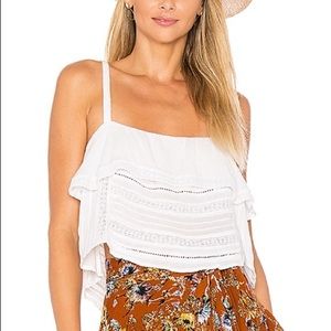 Amuse Society woven crop top